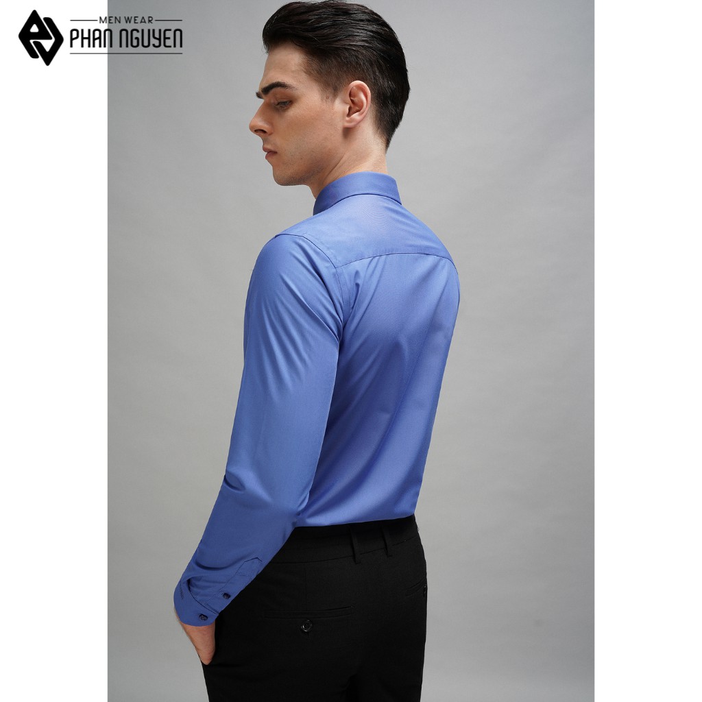 Áo sơ mi công sở dài tay nam Phan Nguyễn vải cotton modal cao cấp mềm mại, thấm hút mồ hôi, đơn giản, lịch lãm SMD.1020