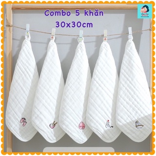 SET 5 Khăn xô sữa 6 lớp xuất Nhật- SIÊU ĐẸP