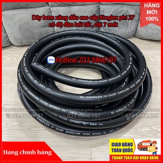 Ống dây bơm xăng dầu Kinglex cao cấp phi 27 dài 7 mét