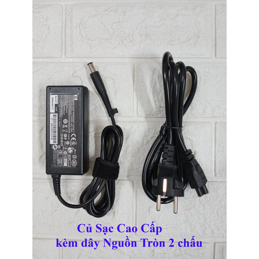 Sạc Laptop HP chân kim to 18.5V - 3.5A (Adapter HP tròn to) kèm dây nguồn