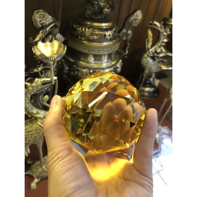 Quả cầu Treo Thuỷ Tinh Phong Thuỷ Vát Cạnh size , 5cm , 6cm ,7cm | BigBuy360 - bigbuy360.vn