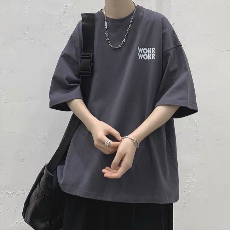 Áo thun tay lỡ nam nữ ,áo phông unisex chất cotton in hinh WORK