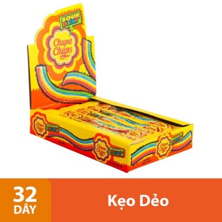 Kẹo dẻo Chupa Chups Sour Belt (Hộp 48 miếng)