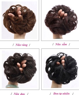 Tóc giả cột xoăn