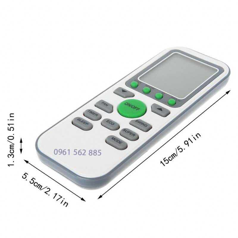 Điều Khiển Remote Điều Hòa Điều Hòa Nagakawa Nút Xanh