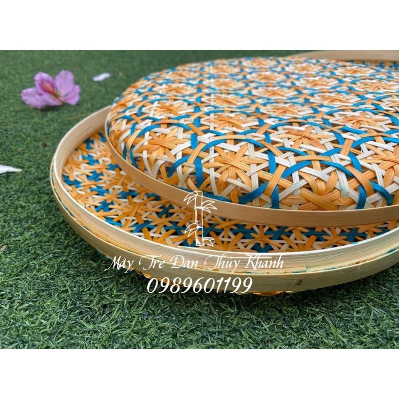Hộp mây tre đan hoa thị, hộp đựng quà, hộp đựng mứt, hộp tròn đựng bánh kẹo | BigBuy360 - bigbuy360.vn