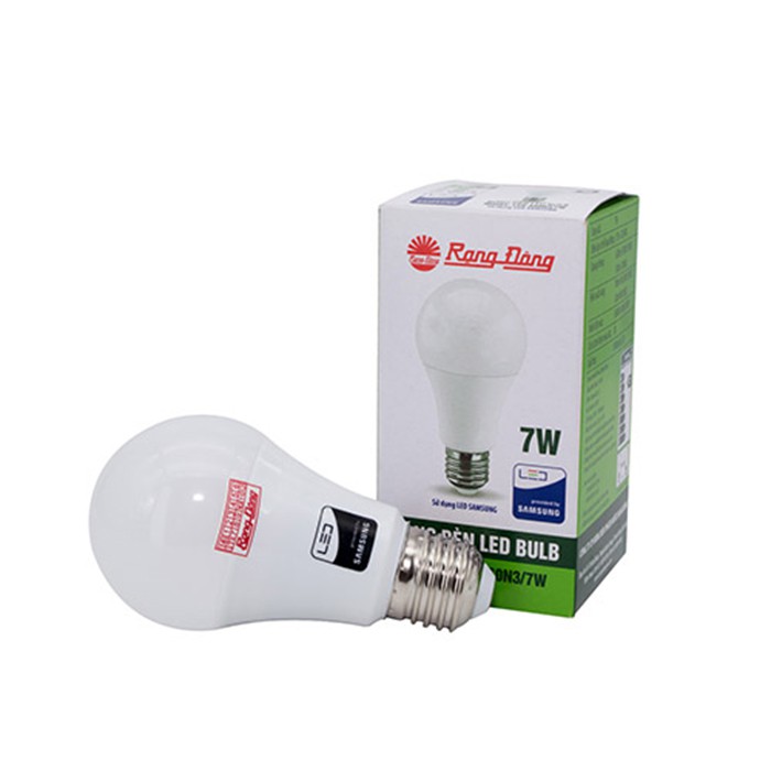 Bóng Đèn LED Bulb Rạng Đông 3W 5W 7W 9W Đuôi E27 Ánh Sáng Trắng Và Vàng