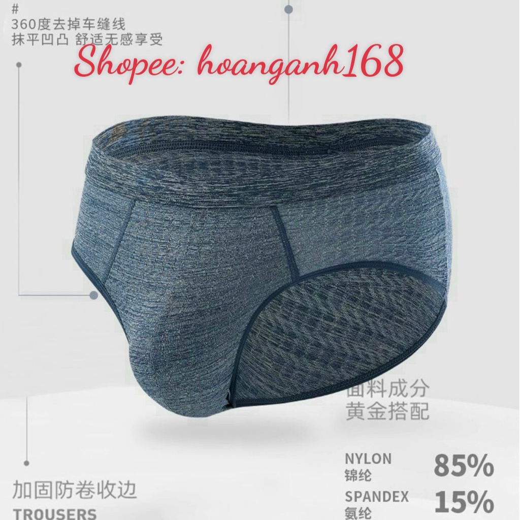 Quần Sịp Nam Tam Giác Thông Hơi Hàng Cao Cấp Chất Đẹp, Quần Lót Nam, Sịp Chéo Nam 5038