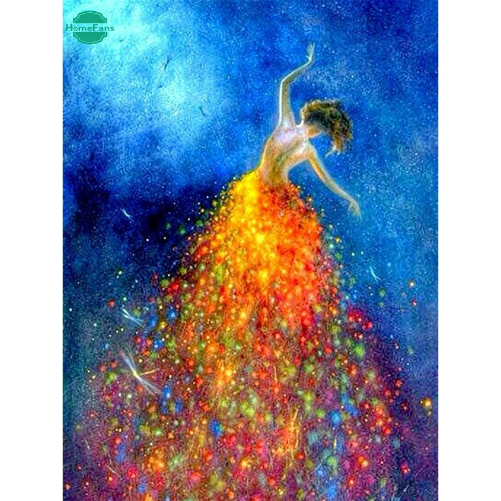 Bộ Tranh Đính Đá 5D Họa Tiết Độc Đáo Kích Thước 30x40 cm DIY Dùng Trang Trí