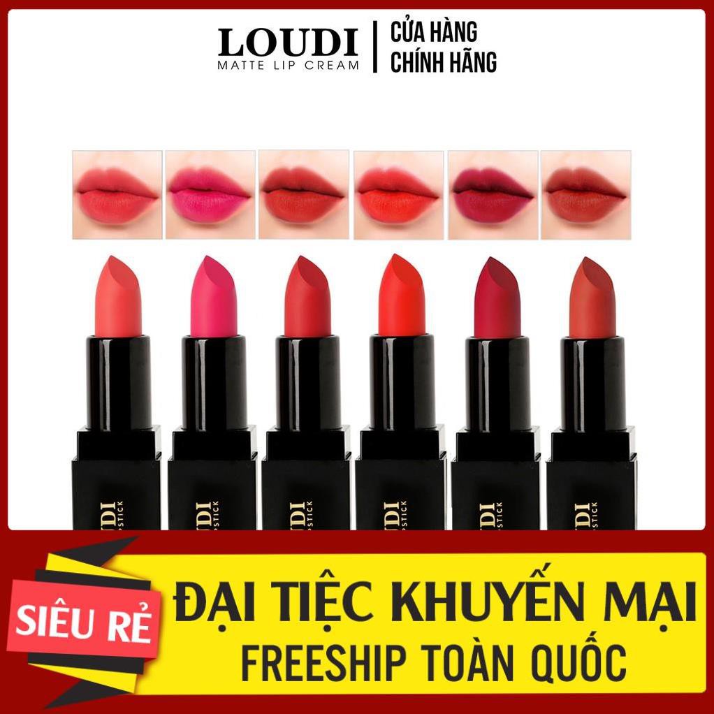 Son sáp lì Loudi Matte Lipstick nhiều màu 3.5g chính hãng 💄