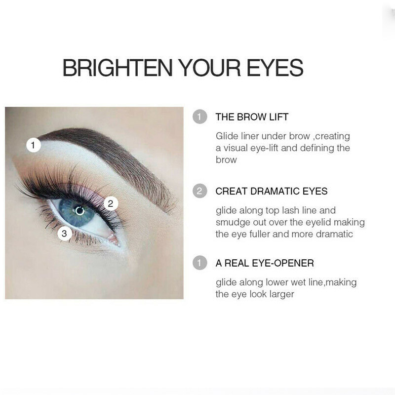 [Hàng mới về] Bút kẻ mắt màu trắng chống thấm nước lâu trôi thời trang cho nữ | BigBuy360 - bigbuy360.vn