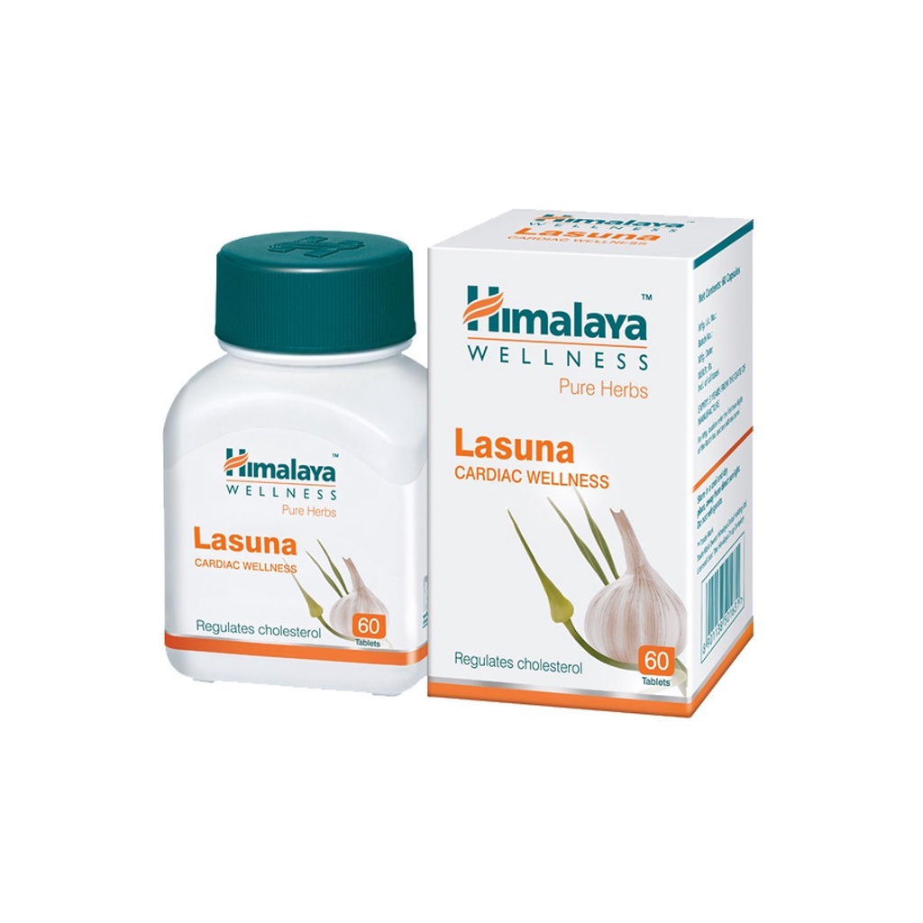 [XẢ DATE 6/2024] Himalaya Lasuna - Viên uống chiết xuất từ Củ Tỏi (Ổn định cholesterol, ngăn ngừa sơ vữa động mạch)