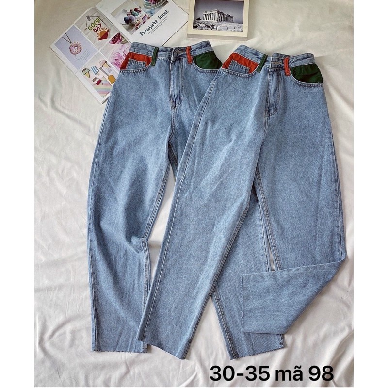 Quần baggy jean nữ 🚛 FREESHIP 🚛 Quần baggy jean nữ ống rộng lưng cao size đại hàng VnXK bigsize nữ 2Kjean Ms98 | BigBuy360 - bigbuy360.vn