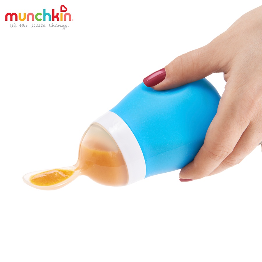 Bình Thìa Ăn Dặm Munchkin Bằng Silicone Siêu Mềm