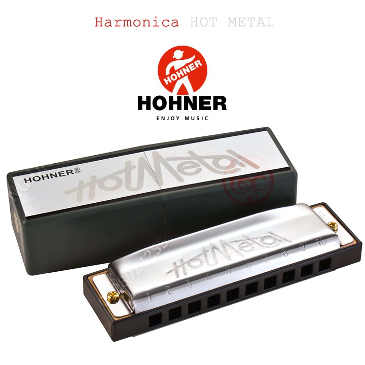 Kèn Harmonica Diatonic HOHNER Hot Metal TONE C