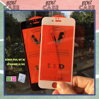 [Apple iPhone 6/6s]_Kính cường lực 11D i-flexi Full màn hình viền Đen và Trắng cho Apple iPhone 6/6s