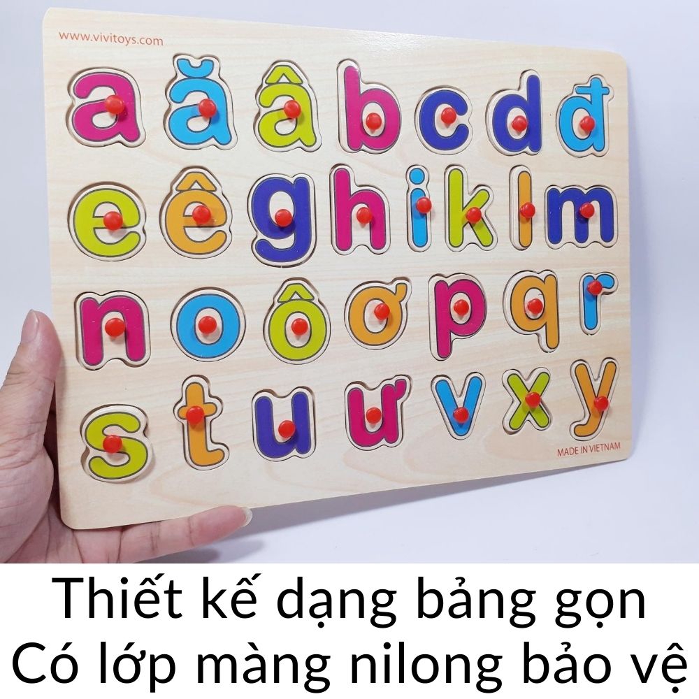 Bảng học Chữ cái Tiếng Việt có dấu có Núm ❤️Và chủ đề khác❤️ Đồ chơi cho bé giáo dục sớm Motessori