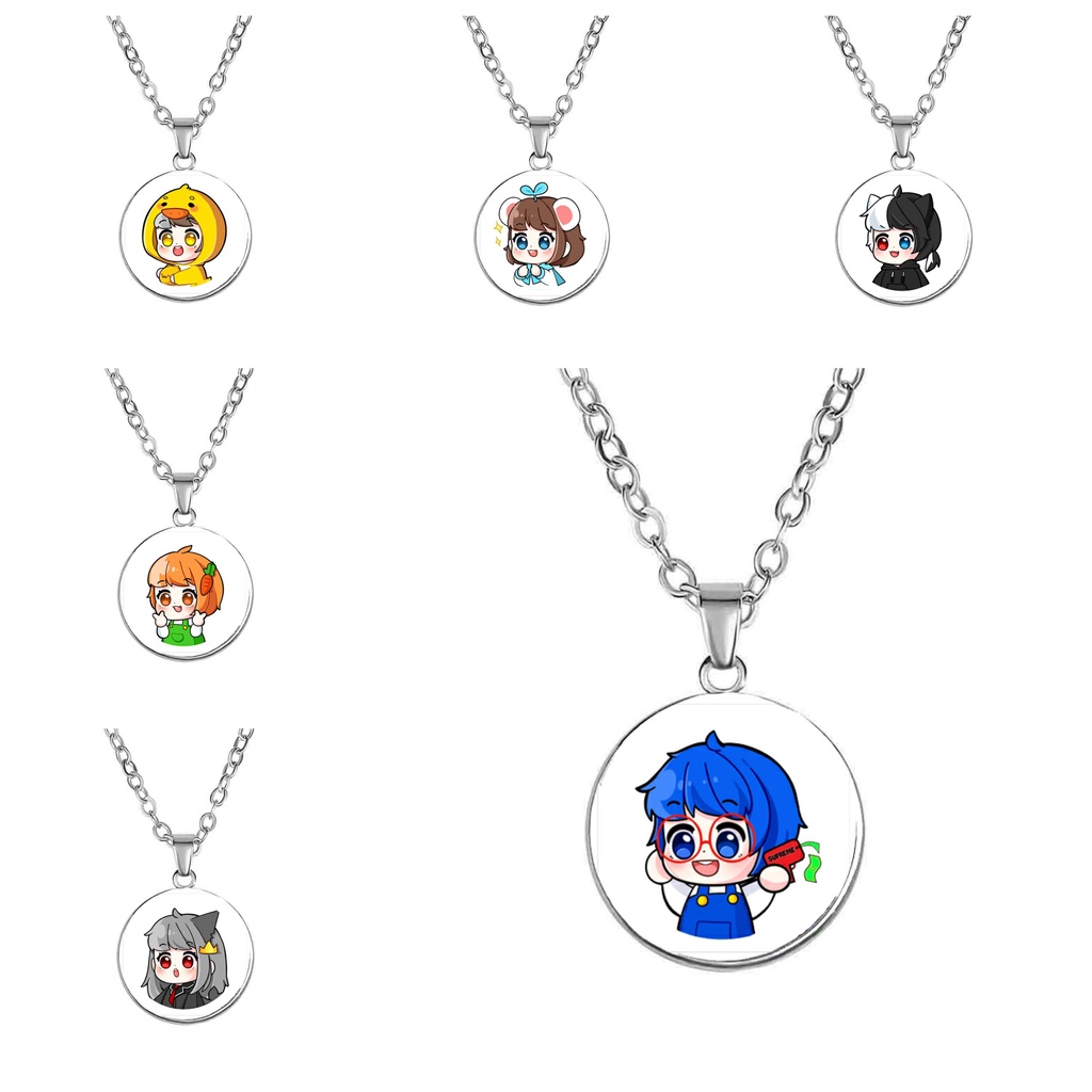 Vòng cổ in hình HERO TEAM ver Mắt tròn xoe mẫu tiện lợi xinh xắn độc đáo