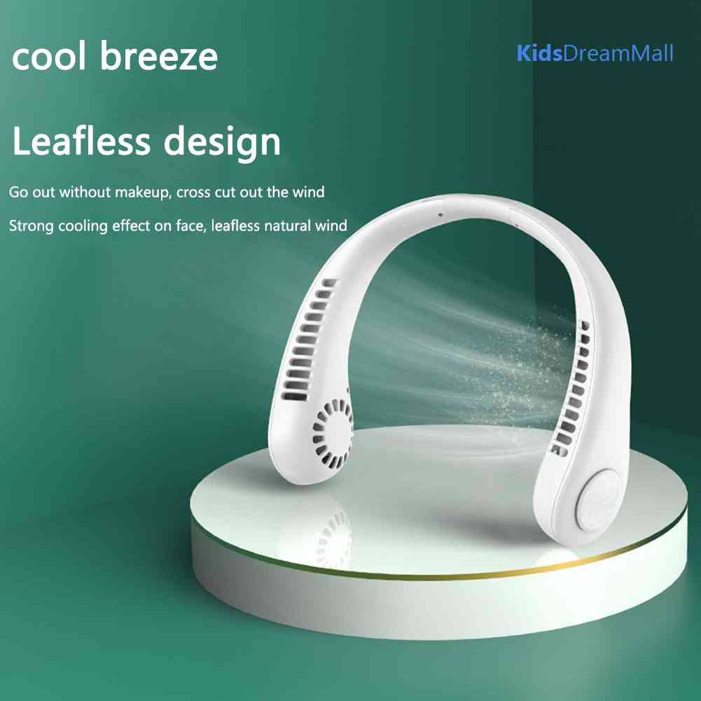 Quạt Đeo Cổ Mini Không Cánh Sạc USB Tiện Dụng