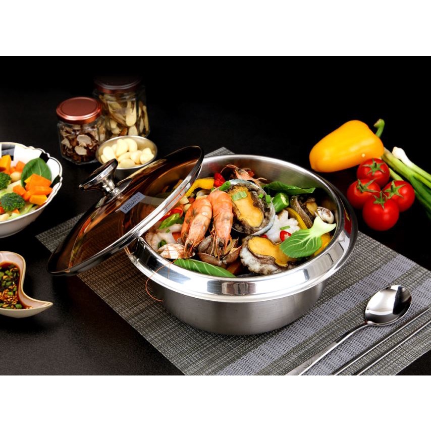 Chậu hoa bằng sắt không gỉ kích thước 18cm, 22cm với 3 kiểu dáng lựa chọn