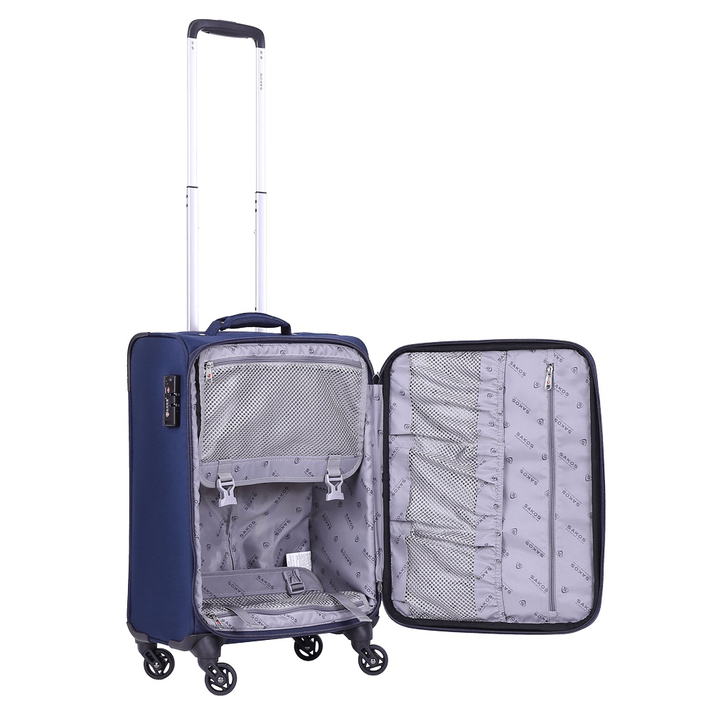 Vali Kéo Vải Du Lịch SAKOS WINNER 5 - Size S (22inch)/ Xách Tay (Cabin) - Khóa TSA - Chống Thấm, Trượt Nước