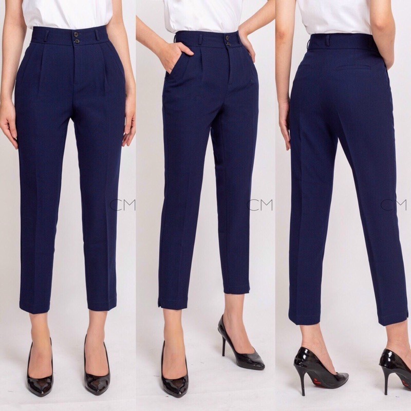 🌸[ QUẦN CÔNG SỞ CAO CẤP] Quần tây công sở nữ cạp cao 2 cúc lên dáng quần đẹp | BigBuy360 - bigbuy360.vn
