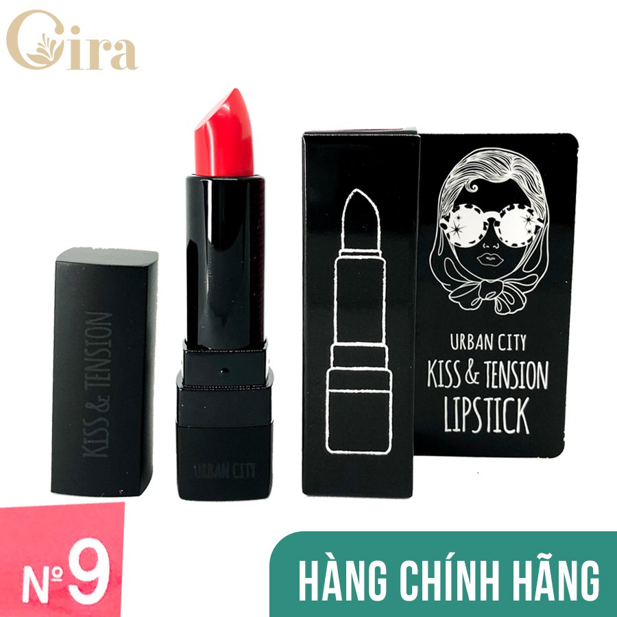 [Màu.9] Son thỏi lì, dưỡng Urban City Kiss & Tension Lips