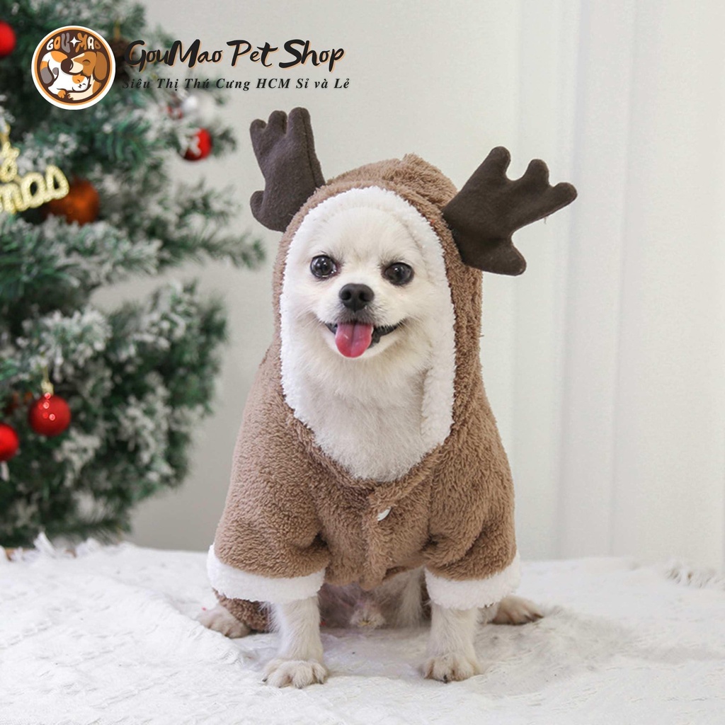 ️❄ Áo noel dành cho chó mèo ( 0,5kg- 10kg ) : áo tuần lộc ️❄