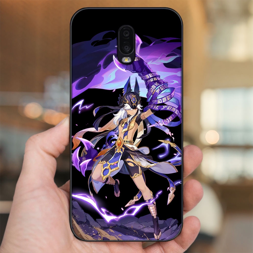 Ốp lưng Samsung J7 Plus viền đen in hình Cyno Genshin Impact