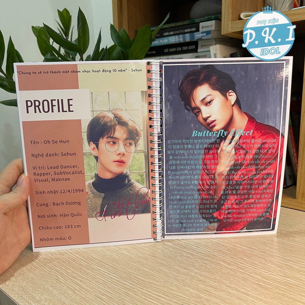 Combo NoteBook EXO CỰC PHẨM - QUÀ TẶNG K-POP