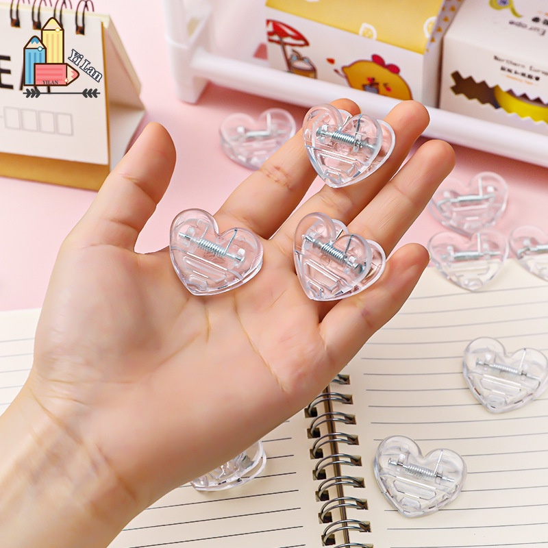 1 Kẹp Ảnh Mini Trong Suốt Hình Trái Tim
