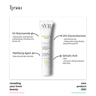 Kem Dưỡng Giảm Mụn, Loại Bỏ Dầu Nhờn Cho Da SVR Sebiaclear Active 40ml