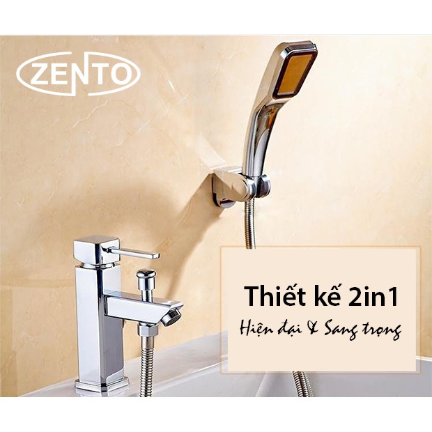 Bộ vòi chậu lavabo kết hợp sen tắm nóng lạnh Zento ZT2040