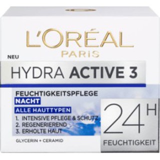 KEM DƯỠNG LOREAL HYDRA ACTIVE 3 TAG 24H ĐÊM ( 50ml )_ĐỨC