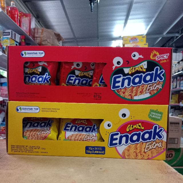 Mì gà Enaak Extra hộp 24 gói x30g.date mới 21/2/2022