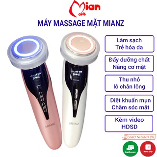 Máy massage mặt cầm tay ion- máy điện di tinh chất - mát xa nâng cơ đẩy dưỡng chất - chăm sóc da - MIAN GROUP