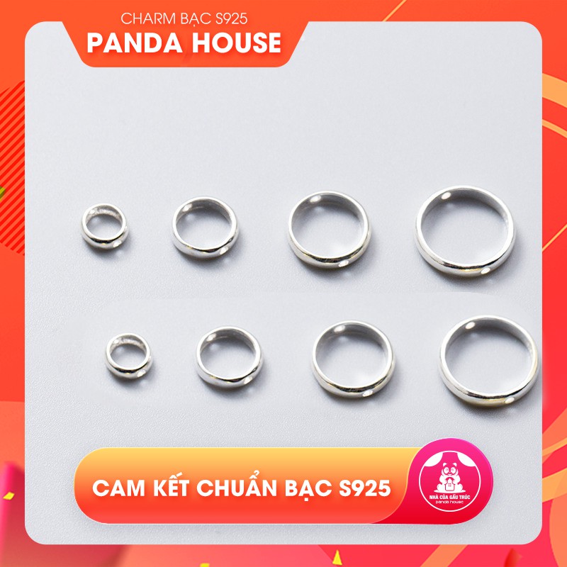 Charm bạc s925 vòng tròn lồng bạc - Panda House