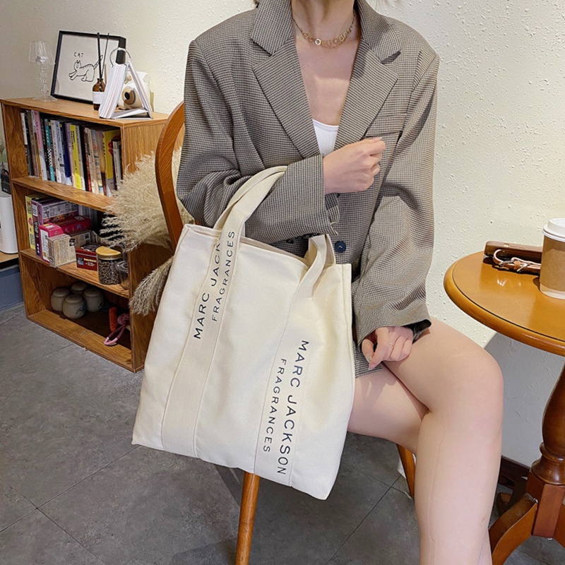 Túi vải in chữ IELGY thời trang cho nữ