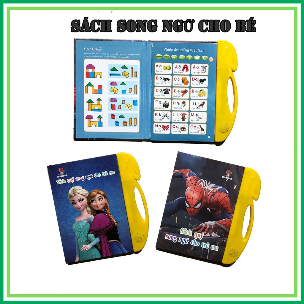 Đồ chơi bộ sách nói điện tử song ngữ_sách song ngữ cho bé học tiếng Việt và tiếng Anh hàng loại chuẩn
