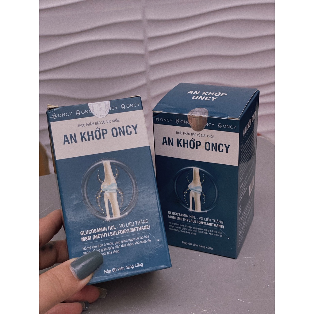 An Khớp Oncy - Giảm Đau,Phục Hồi Xương Khớp Combo 2 Hộp - Mua 1 Tặng 1