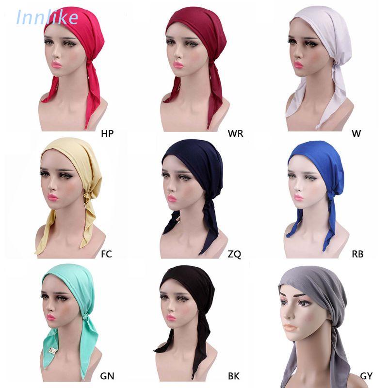 Khăn Trùm Đầu Màu Sắc Trơn Cho Bệnh Nhân Ung Thư