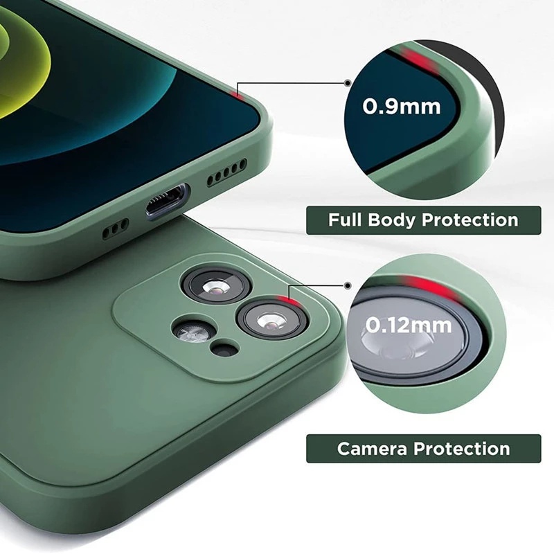 Ốp lưng silicon lót nỉ cho iPhone 14 Plus 13 Pro Max Mini 5G 4G 2022