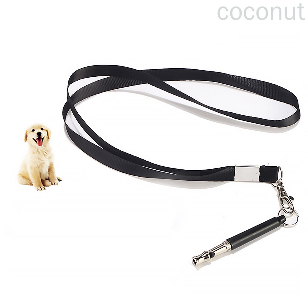 Còi huấn luyện chó bằng thép không gỉ kèm dây đeo tiện dụng
