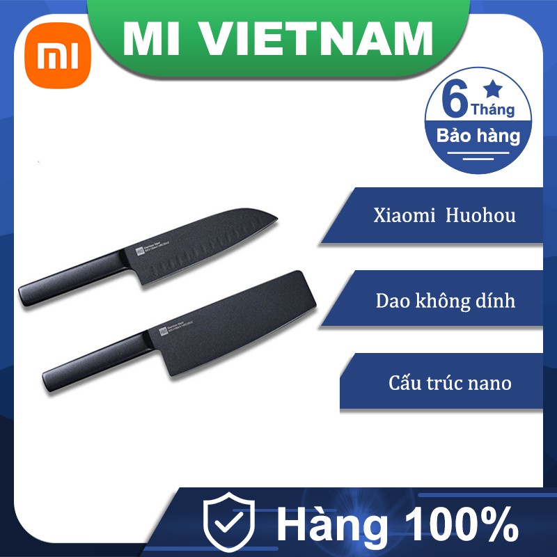 Bộ dao bằng thép không gỉ Xiaomi HuoHou HU0015 phủ chống dính siêu sắc bến