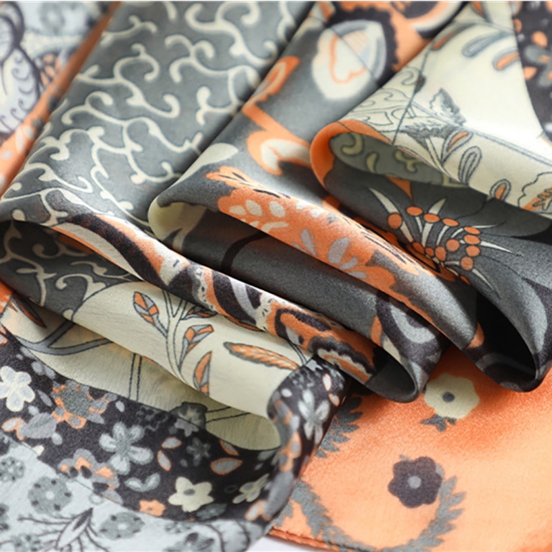 Khăn Quàng Cổ Chống Nắng Thoáng Khí In Họa Tiết Thời Trang Bằng Lụa Tudung WJ1006-76
