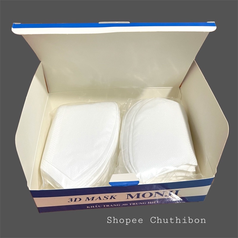 Khẩu Trang 3D MASK MONJI hộp 5O cái ( FORM NHỎ)