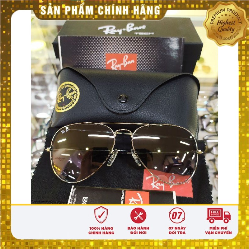 Trọn bộ Kính Ray Ban phi công RB 3025 003/32 AVIATORS LARGE