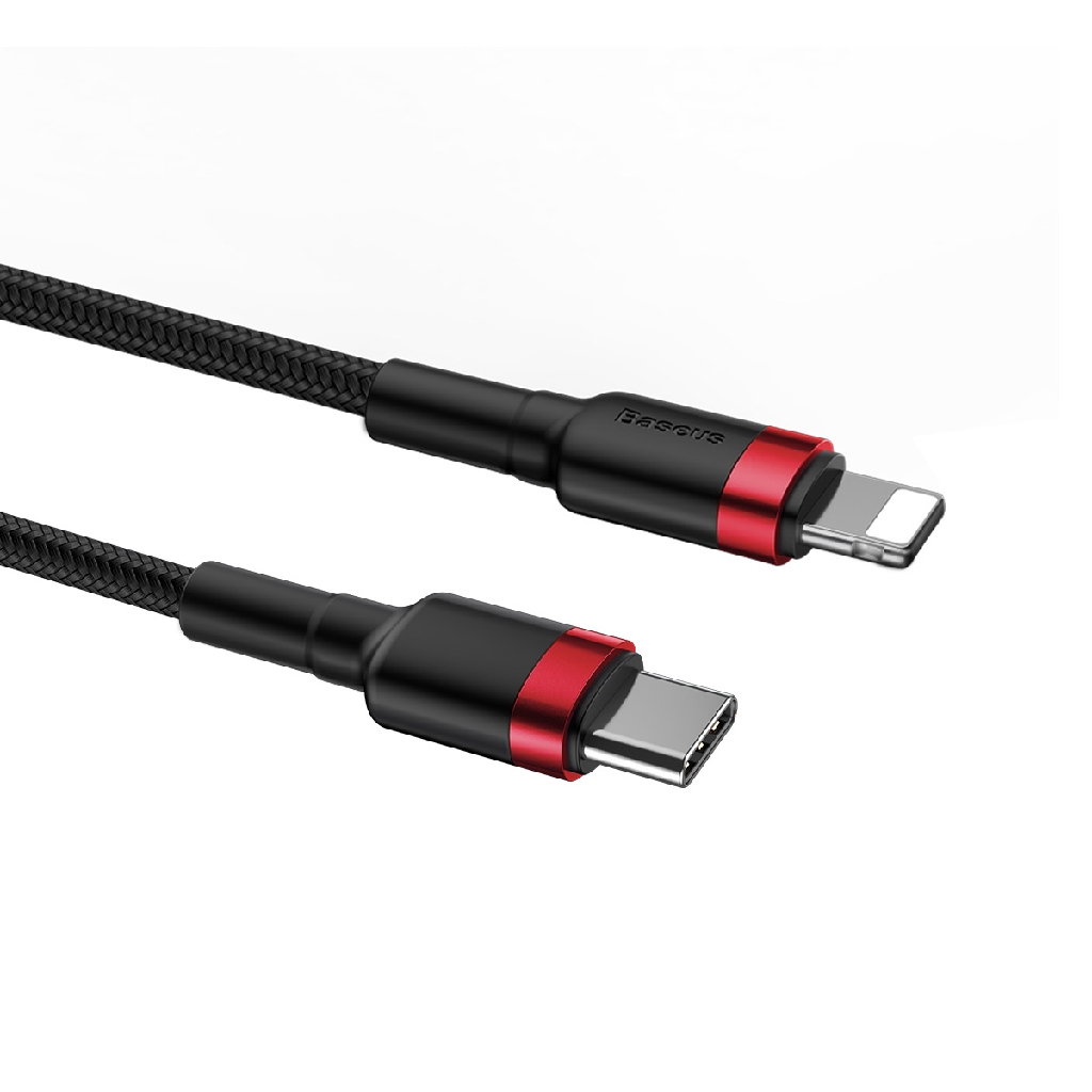 [Mã 2404EL10K giảm 10K đơn 20K] Cáp sạc nhanh 18W dùng cho iPhone, iPhone - Baseus Cafule Data Cable Type-C to iP 1m