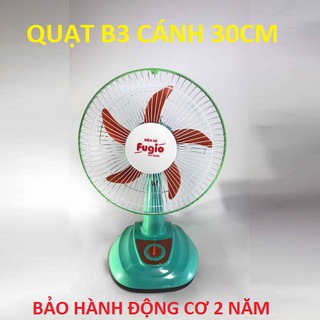 Quạt bàn giá rẻ B3 Fugio BẢO HÀNH ĐỘNG CƠ 1 NĂM màu ngẫu nhiên