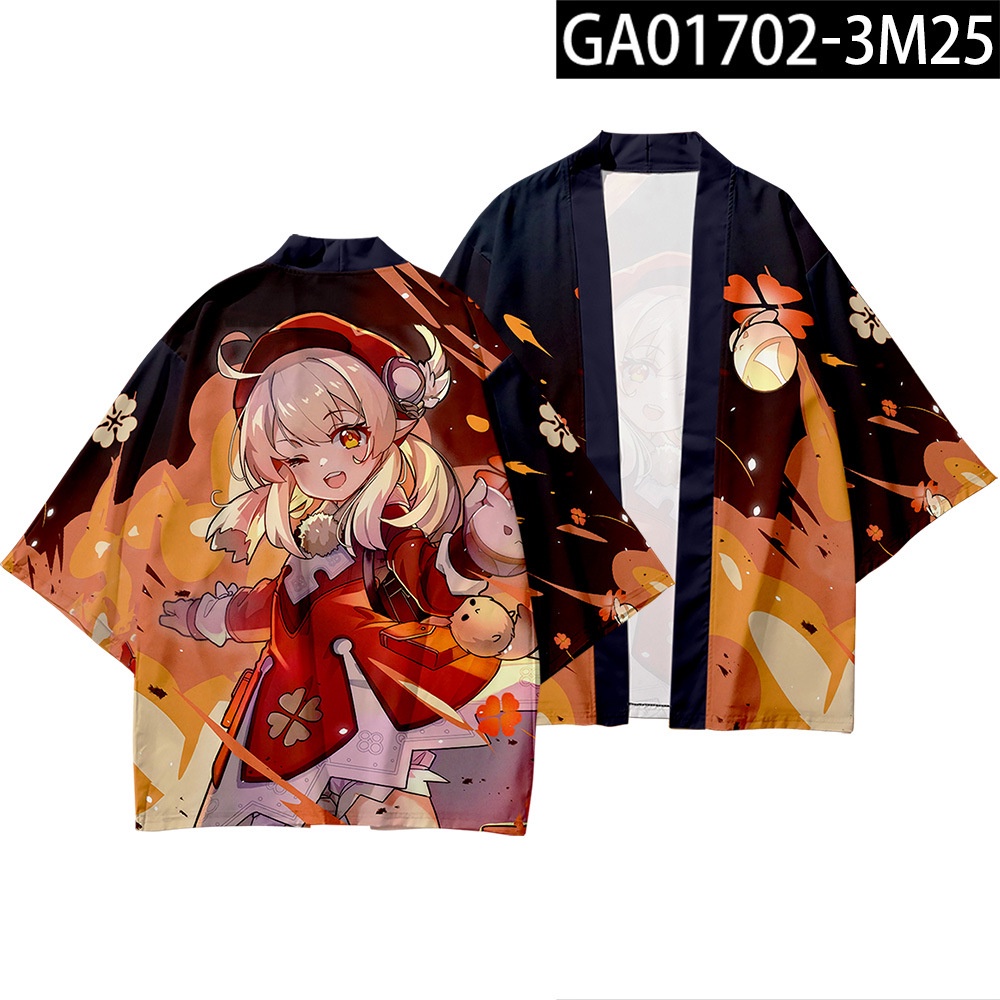 Áo choàng kimono dáng rộng in họa tiết anime Genshin Impact độc đáo cho nam và nữ | BigBuy360 - bigbuy360.vn